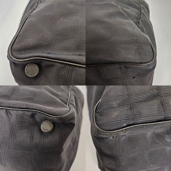 CHANEL 2002 Travel Ligne Monogram Tote Bag in Black Nylon - Picture 9 of 16